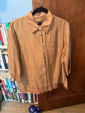 Norton McNaughton Casual Button-Down Shirt in Light Brown
